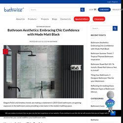 Bathroom Aesthetics: Embracing Chic Confidence with Mode Matt Black
