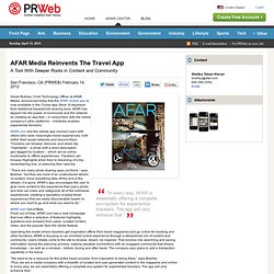 AFAR Media Reinvents The Travel App