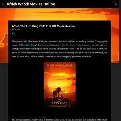 The Lion King 2019 Afdah Full HD Movie Reviews