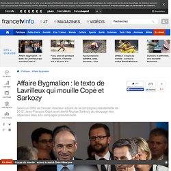 Affaire Bygmalion : le texto de Lavrilleux qui mouille Copé et Sarkozy