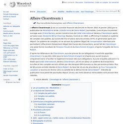 Affaire Clearstream 1 | Wikipédia
