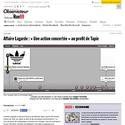 Affaire Lagarde : « Une action concertée » au profit de Tapie