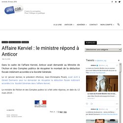 Affaire Kerviel : le ministre répond à Anticor