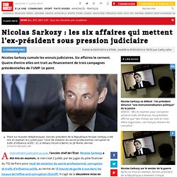 Nicolas Sarkozy : les six affaires qui mettent l'ex-président sous pression judiciaire