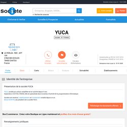 YUCA (CHATOU) Chiffre d'affaires, résultat, bilans sur SOCIETE.COM - 817769466