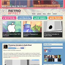 Retro Affect - Photoshop Animation to Sprite Sheet