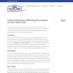 Factors Affecting the Lifespan of Your HVAC Unit