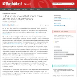 NASA study shows that space travel affects spine of astronauts