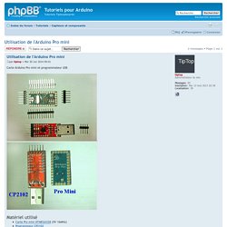 Afficher le sujet - Utilisation de l'Arduino Pro mini