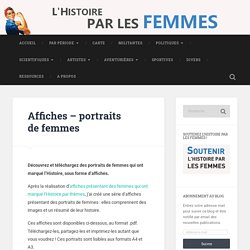 Affiches – portraits de femmes