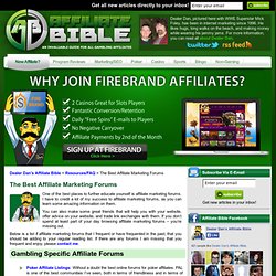 The Best Affiliate Marketing Forums