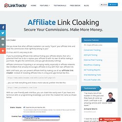 Affiliate Link Cloaker Software - Free Link Cloaker for Affiliates