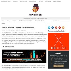 Top 16 Affiliate Themes For WordPress