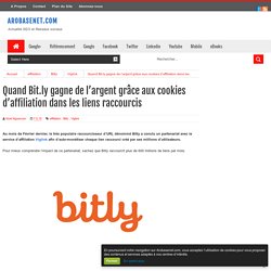 Quand Bit.ly gagne de l’argent grâce aux cookies d’affiliation dans les liens raccourcis