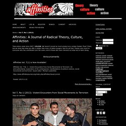 Affinities: A Journal of Radical Theory, Culture, and Action