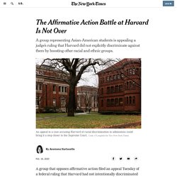The Affirmative Action Battle at Harvard Is Not Over