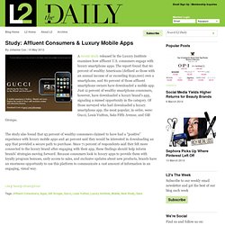 Study: Affluent Consumers & Luxury Mobile Apps
