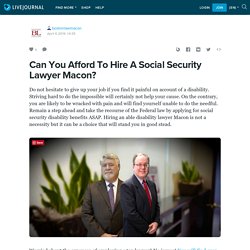 Can You Afford To Hire A Social Security Lawyer Macon?: bostonlawmacon