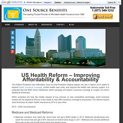 US Health Reform - Improving Affordability and Accountability