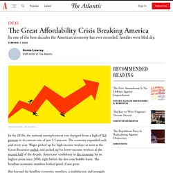 The Great Affordability Crisis Breaking America