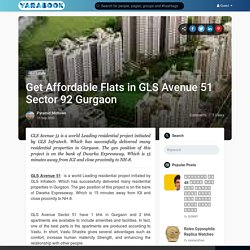 Get Affordable Flats in GLS Avenue 51 Sector 92 Gurgaon