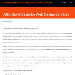 Affordable Bespoke Web Design Services