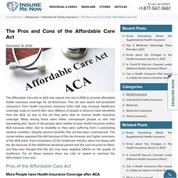 Affordable Care Act Pros and Cons