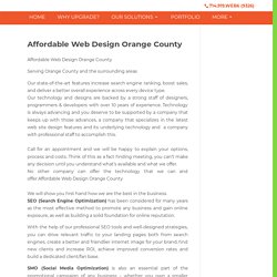 Affordable Web Design Orange County - Orange Web Group