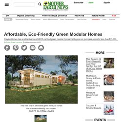 Affordable, Eco-Friendly Green Modular Homes