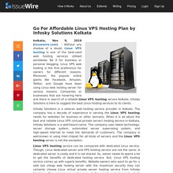 Go For Affordable Linux VPS Hosting Plan by Infosky Solutions Kolkata