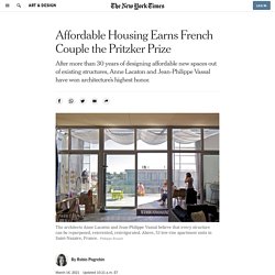 Affordable Housing Earns French Couple the Pritzker Prize
