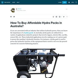 How To Buy Affordable Hydra Packs in Australia?: rollcon — LiveJournal