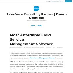 Most Affordable Field Service Management Software