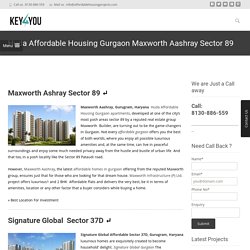 Huda Affordable Housing Gurgaon Maxworth Aashray Sector 89 Gurgaon 8130886559