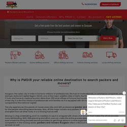 Top 15 Affordable Packers and Movers in Gurgaon - PMDIR