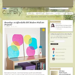 DIY Design Community & Keywords: DIY, Craft, art, wall art