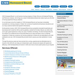 Affordable Industrial Relocations Services Company in Dubai, UAE