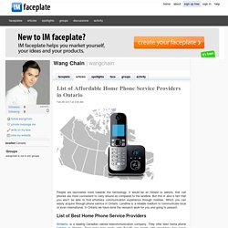 List of Affordable Home Phone Service Providers in Ontario