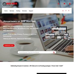 Affordable PHP Web Hosting Services Domain Included