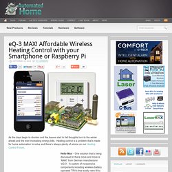 eQ-3 MAX! Affordable Wireless Heating Control with your Smartphone or Raspberry Pi