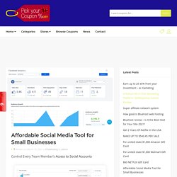 Affordable Social Media Tool for Small Businesses - Daily coupon deals