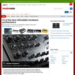 15 of the best affordable hardware synthesisers