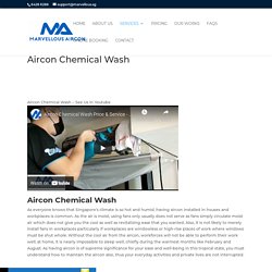 Aircon Chemical Wash & Cleaning at Affordable Price & 90 Days Workmanship Warranty