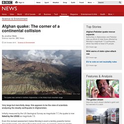 Afghan quake: The corner of a continental collision