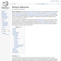 Mining in Afghanistan