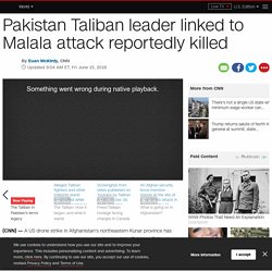 Afghanistan claims US drone strike kills Pakistan Taliban leader