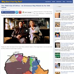 The TRUE Size Of Africa - An Erroneous Map Misled Us For 500 Years!