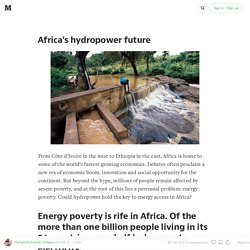 Africa’s hydropower future