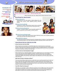 African American Hair Care - African Beauty Tip