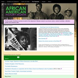 African American History Month - For Teachers